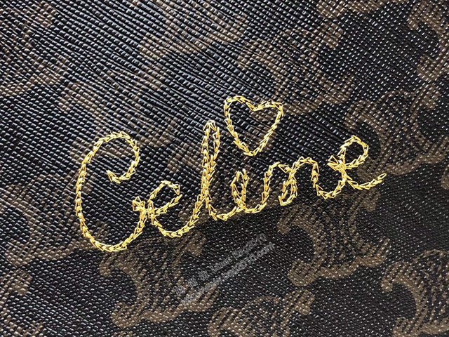 Celine專櫃2022春夏新色MiNi號豎款手袋 賽琳CABAS TRIOMPHE帆布迷你手提托特包 sldj2362